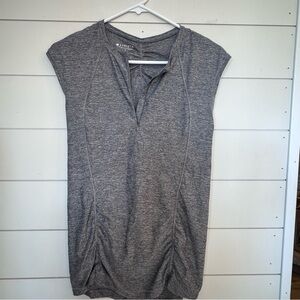 Athleta Pacifica quarter Zip running T-shirt with back pocket size S